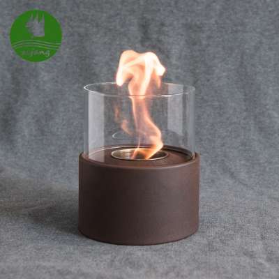 hot sale ethanol firepit,  free standingt tabletop bio ethanol fireplace with glass