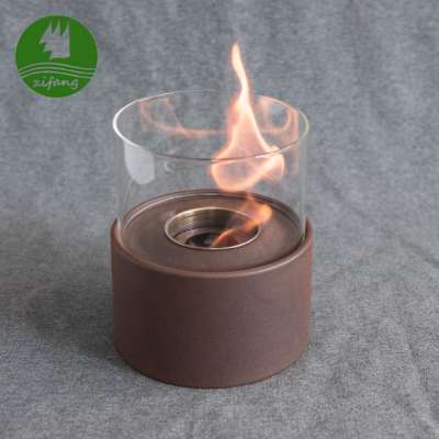 Wholesale colored round metal bio ethanol firepit